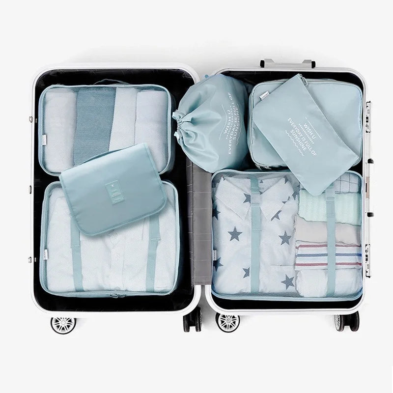 7-piece Set Travel Bag Organizer