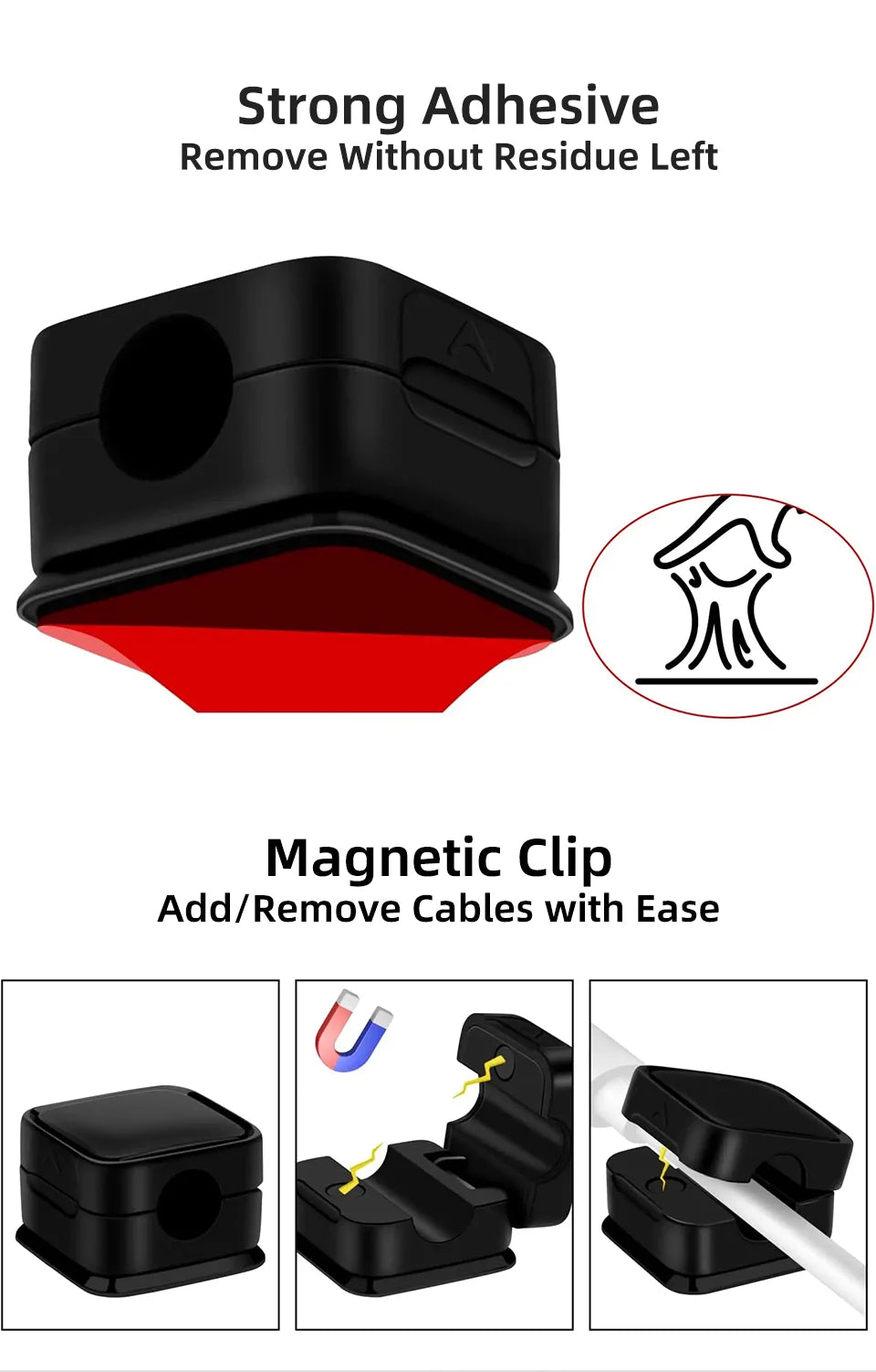 Magnetic Cable Clips