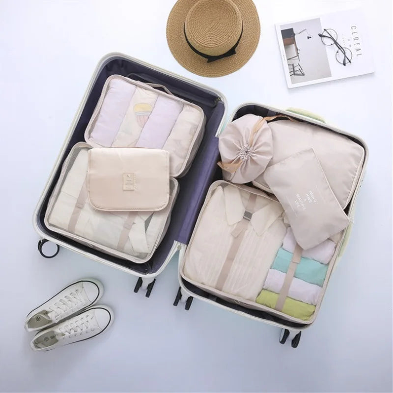 7-piece Set Travel Bag Organizer