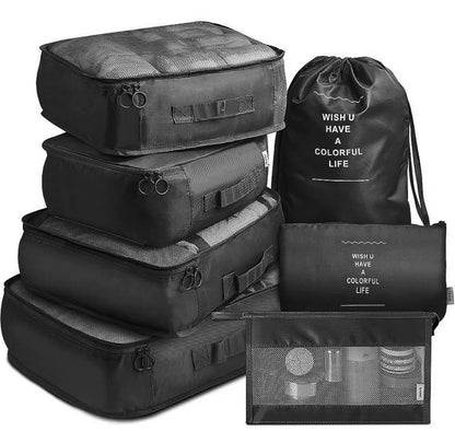 7-piece Set Travel Bag Organizer